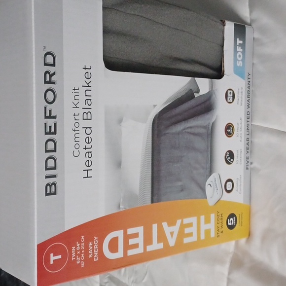 biddeford Bedding Nwt Twin Biddeford Comfort Knit Heated Blanket